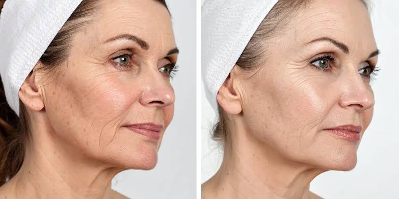 Before-and-after skin rejuvenation photos