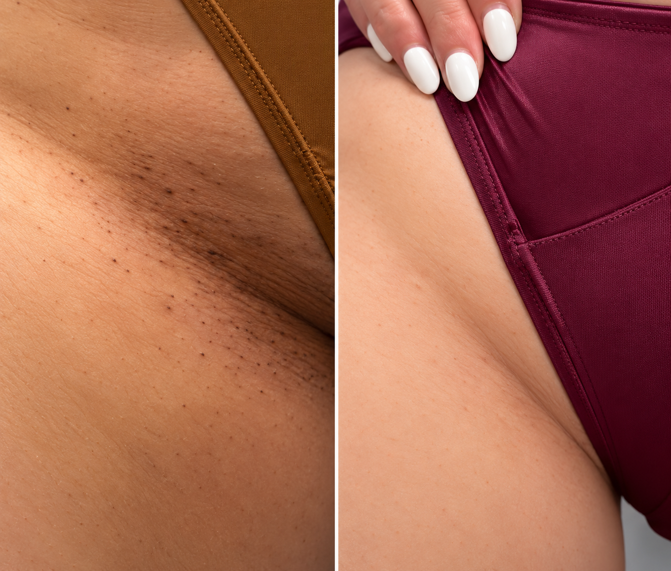 Inner thigh skin tone comparison